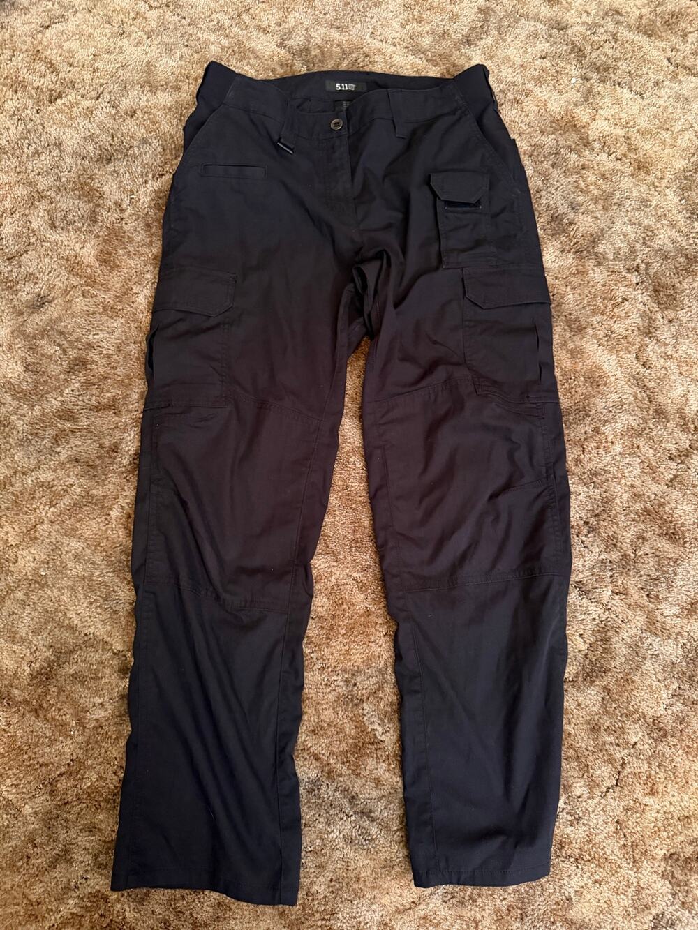 5.11 Tactical Utility Cargo Pants Black Rugged Work Wear Gorpcore Rip Stop